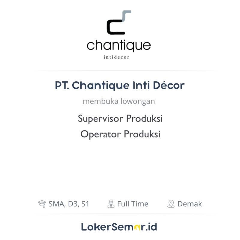 PT. Chantique Inti Decor